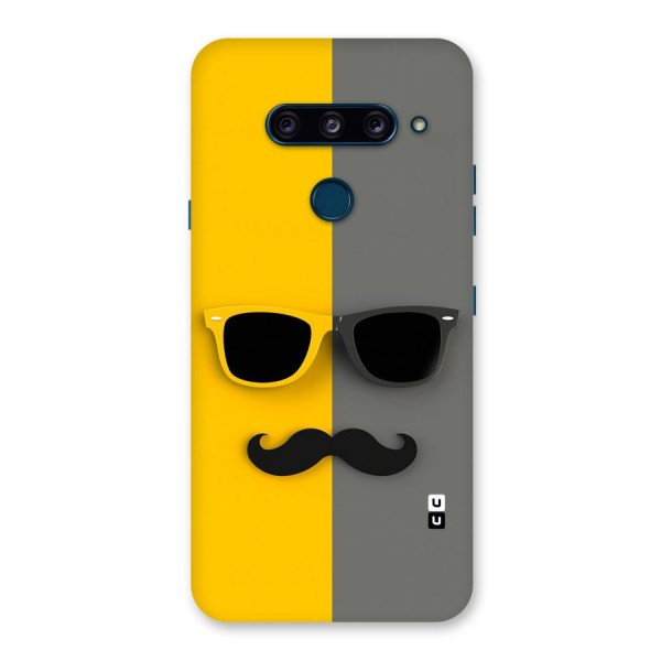 Sunglasses and Moustache Back Case for LG  V40 ThinQ
